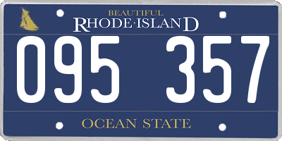 RI license plate 095357