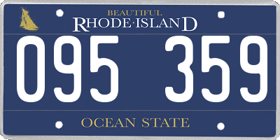 RI license plate 095359
