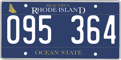 RI license plate 095364