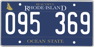 RI license plate 095369