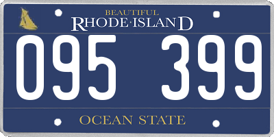 RI license plate 095399