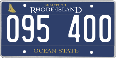 RI license plate 095400