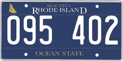 RI license plate 095402