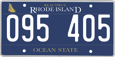 RI license plate 095405