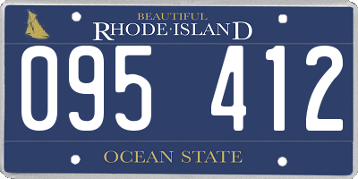 RI license plate 095412