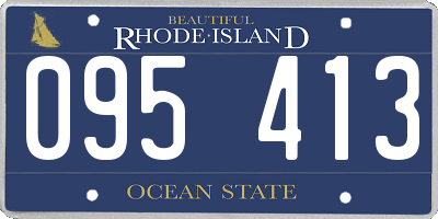 RI license plate 095413