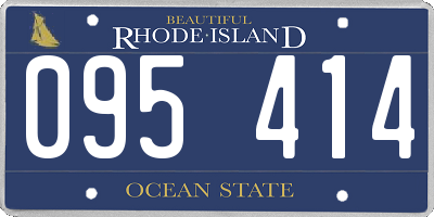 RI license plate 095414