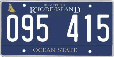 RI license plate 095415