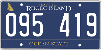 RI license plate 095419