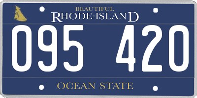 RI license plate 095420