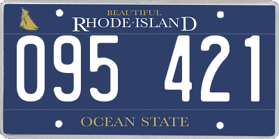 RI license plate 095421