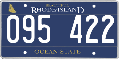 RI license plate 095422