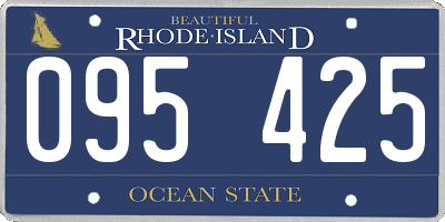 RI license plate 095425
