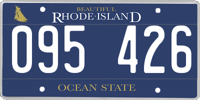 RI license plate 095426