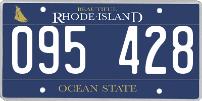 RI license plate 095428