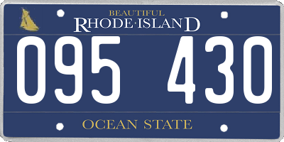 RI license plate 095430