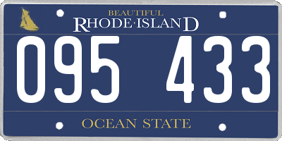 RI license plate 095433