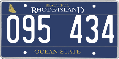 RI license plate 095434
