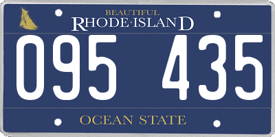 RI license plate 095435