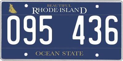 RI license plate 095436