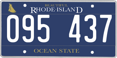 RI license plate 095437