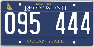 RI license plate 095444