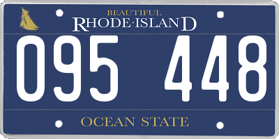 RI license plate 095448
