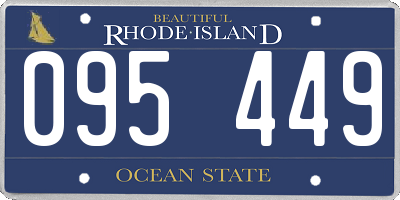 RI license plate 095449