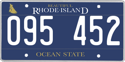 RI license plate 095452