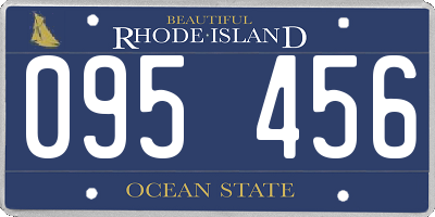 RI license plate 095456