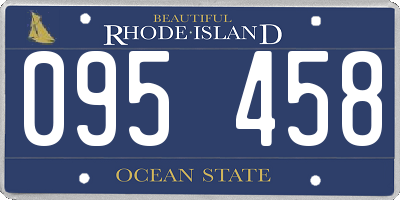 RI license plate 095458