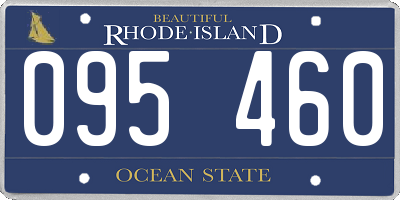 RI license plate 095460