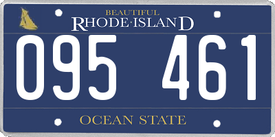 RI license plate 095461