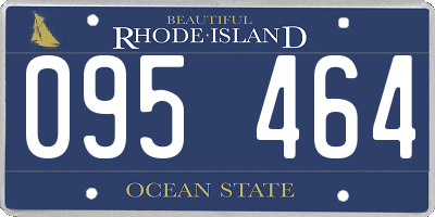RI license plate 095464