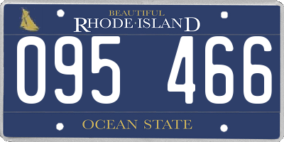 RI license plate 095466