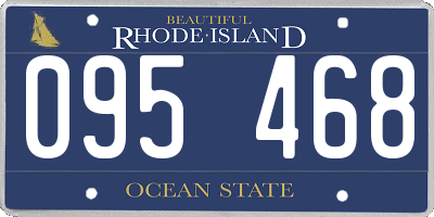 RI license plate 095468