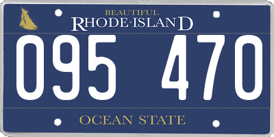 RI license plate 095470