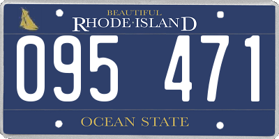 RI license plate 095471
