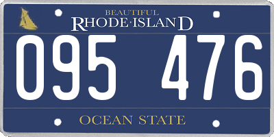 RI license plate 095476