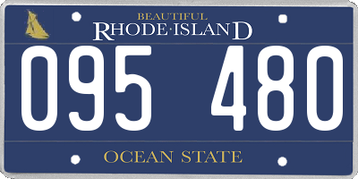 RI license plate 095480