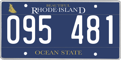 RI license plate 095481