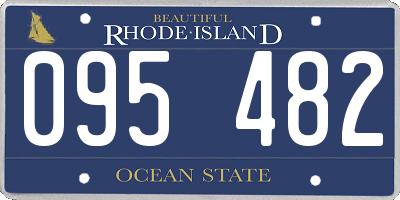 RI license plate 095482