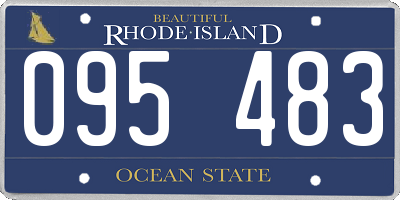 RI license plate 095483