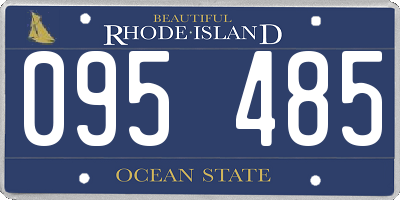 RI license plate 095485