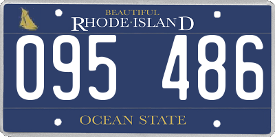 RI license plate 095486