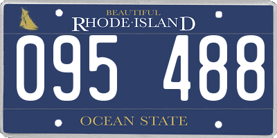 RI license plate 095488