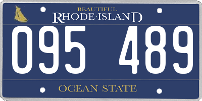 RI license plate 095489