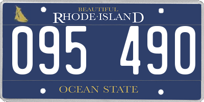RI license plate 095490