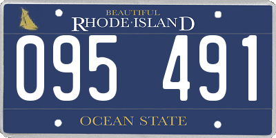 RI license plate 095491