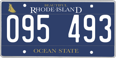 RI license plate 095493
